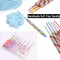 9pcs Solft Warm Crochet Hook Kit Polymer Clay Rainbow Crochet Hoook 2.0-6.0mm Aluminum Knitting Hook for Crochet Yarn Craft